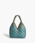 Mini Bolso dorado/Azul Paja Tetera
