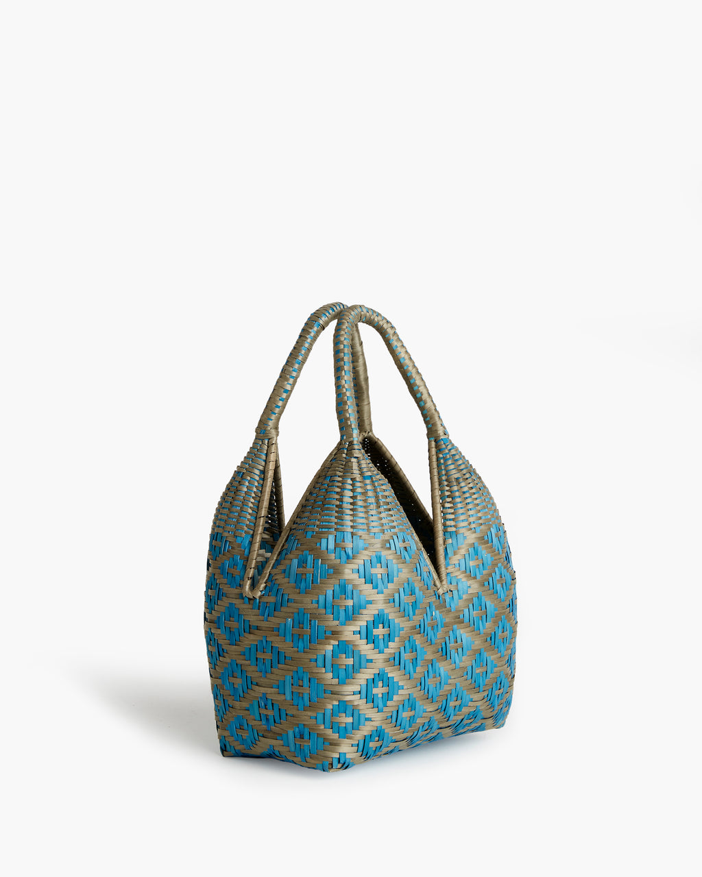 Mini Bolso dorado/Azul Paja Tetera