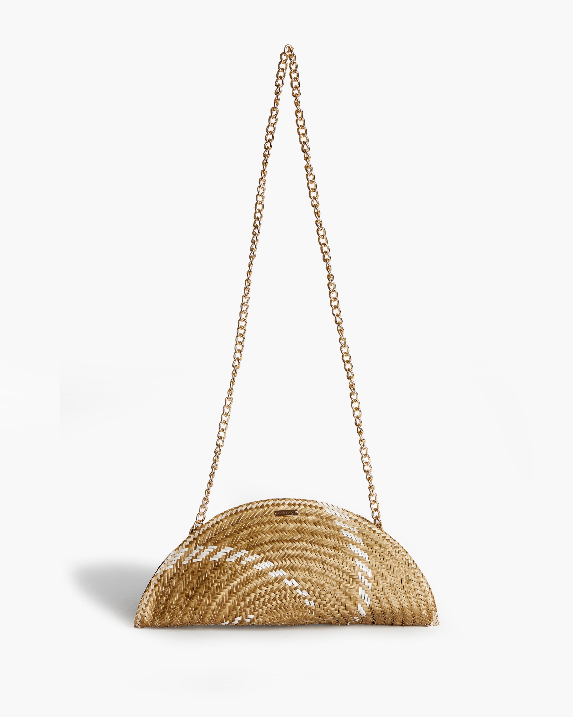 White Half Moon Bag