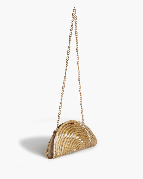 White Half Moon Bag
