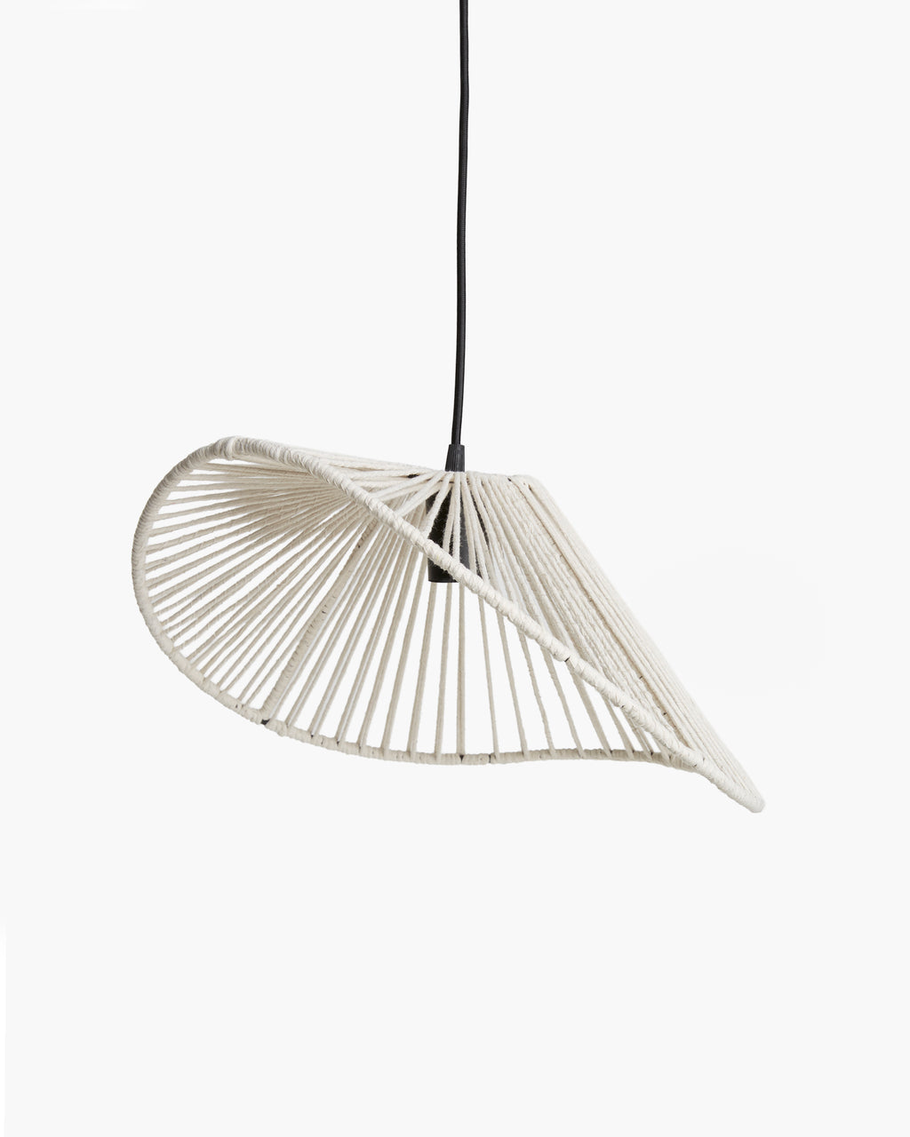 Natural Fiber Waves Lamp