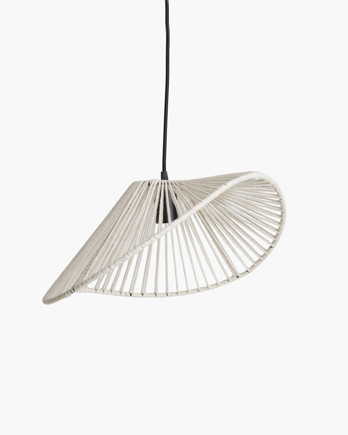 Natural Fiber Waves Lamp