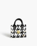 Mini Bolso Fanny Contrast Blanco y Negro