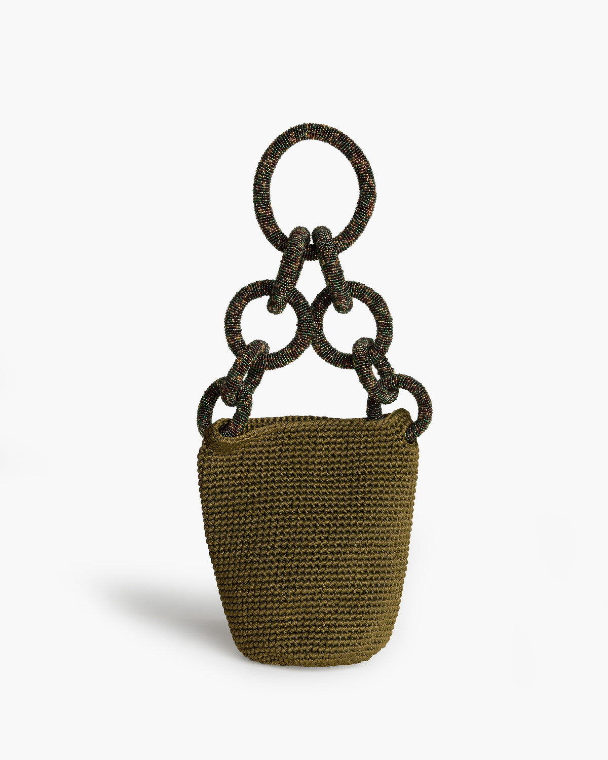Olive Green Fringe Backpack