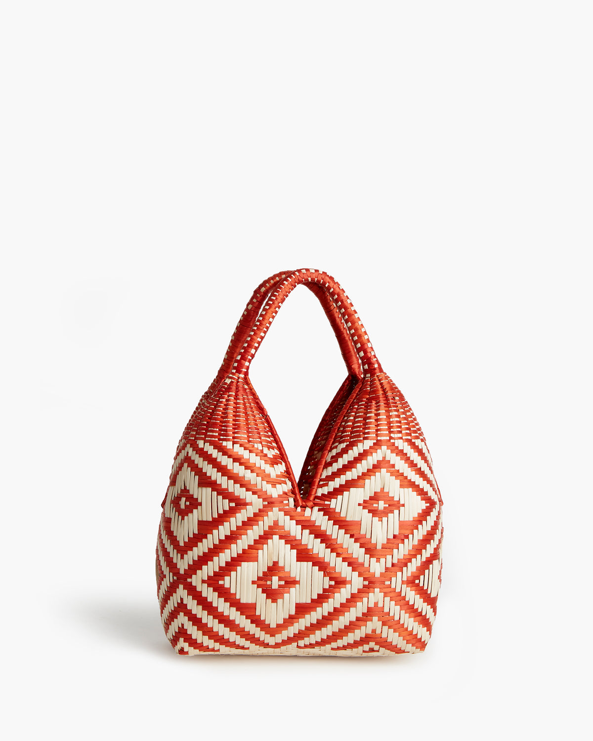 Mini Natural Fiber/Orange Bag