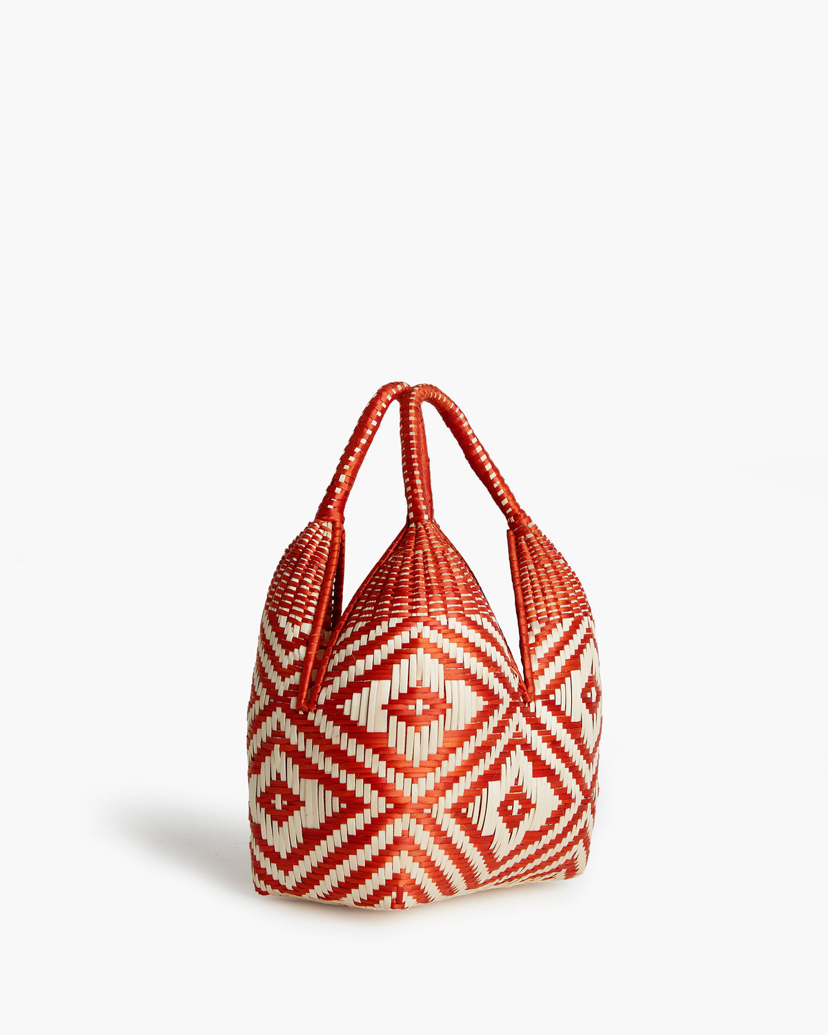 Mini Natural Fiber/Orange Bag