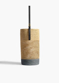 Tote Basket paja tetera  Grande Fibra Natural/Negro/ Naranja