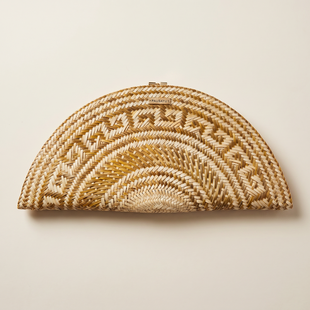 Bolso Media Luna Dorado